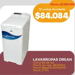 Supermercados Tadicor Drean lavarropas oferta