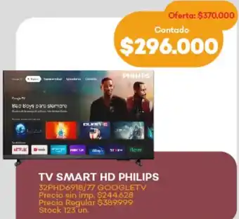 Supermercados Tadicor Philips tv smart hd oferta