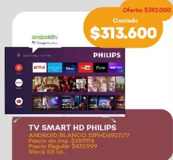 Supermercados Tadicor Philips tv smart hd oferta