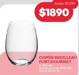 Supermercados Tadicor Copón rigolleau flint/gourmet oferta