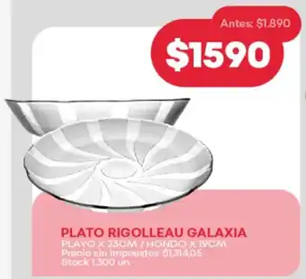 Supermercados Tadicor Plato rigolleau galaxia playo oferta