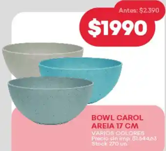 Supermercados Tadicor Bowl carol areia varios colores oferta