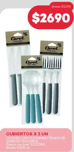 Supermercados Tadicor Cubiertos oferta