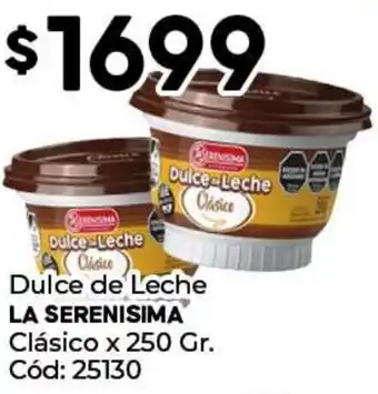 Diarco La serenisima dulce de leche clásico oferta