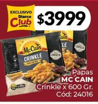 Diarco Mc cain papas crinkle oferta