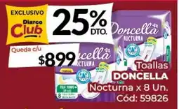 Diarco Doncella toallas nocturna oferta