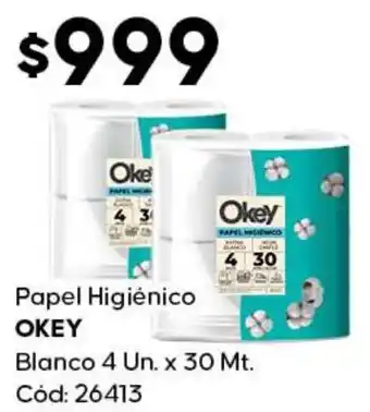 Diarco Okey papel higiénico blanco oferta