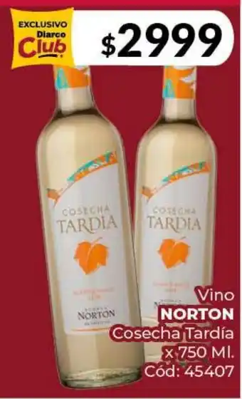 Diarco Norton vino cosecha tardía oferta