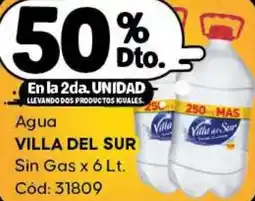 Diarco Villa del sur agua sin gas oferta