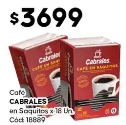 Diarco Cabrales café en saquitos oferta