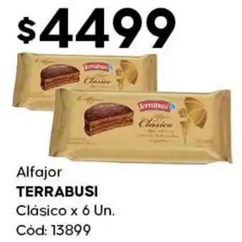 Diarco Terrabusi alfajor clásico oferta