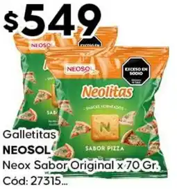 Diarco Neosol galletitas neox sabor original oferta