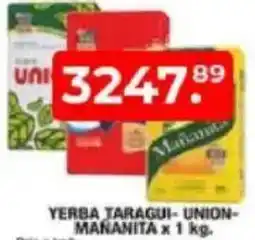 Maxiconsumo Yerba taragui-union- mananita oferta