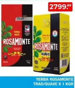 Maxiconsumo Rosamonte yerba trad/suave oferta
