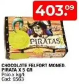 Maxiconsumo Pirata chocolate felfort moned. oferta