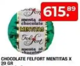 Maxiconsumo Chocolate felfort mentitas oferta