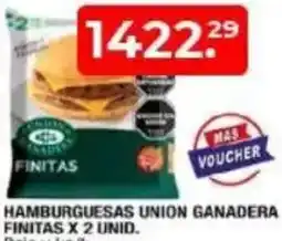 Maxiconsumo Finitas hamburguesas union ganadera oferta