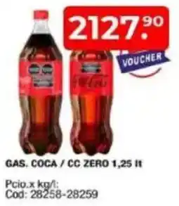 Maxiconsumo Gas. coca / cc zero oferta