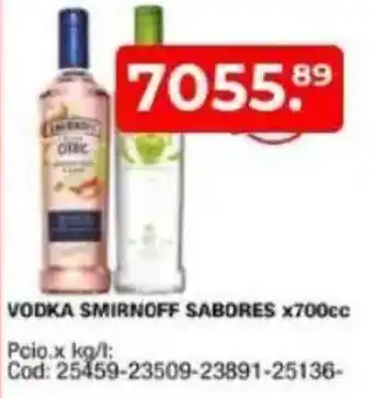 Maxiconsumo Vodka smirnoff sabores oferta