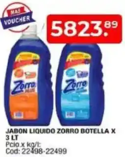 Maxiconsumo Jabon liquido zorro botella oferta