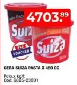 Maxiconsumo Cera suiza pasta oferta
