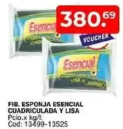 Maxiconsumo Fib. esponja esencial cuadriculada y lisa oferta