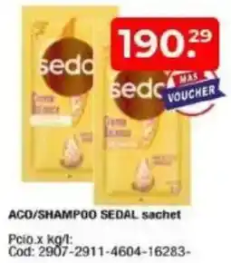 Maxiconsumo Sedal aco/shampoo sachet oferta