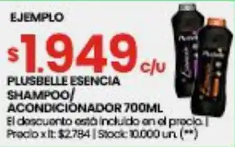 Changomas Plusbelle esencia shampoo/ acondicionador oferta