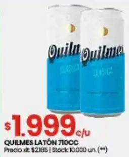 Changomas Quilmes latón oferta