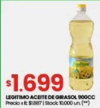 Changomas Legitimo aceite de girasol oferta