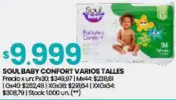 Changomas Soul baby confort varios talles oferta