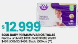 Changomas Soul baby premium varios talles oferta