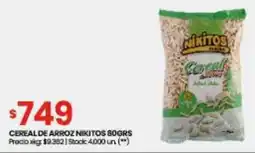 Changomas Cereal de arroz nikitos oferta