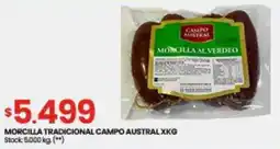 Changomas Morcilla tradicional campo austral oferta