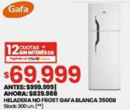 Changomas Gafa heladera no frost blanca 3500B oferta