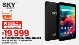 Changomas Tablet sky pad 8" pro oferta