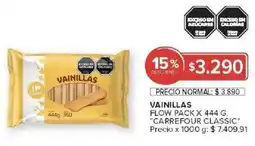 Carrefour Carrefour classic vainillas flow pack oferta