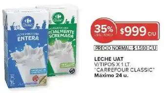 Carrefour Carrefour classic leche uat oferta