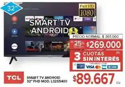 Carrefour Tcl smart tv android 32" oferta