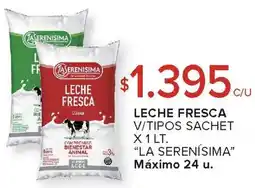 Carrefour Leche fresca v/tipos sachet oferta