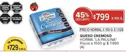 Carrefour La paulina queso cremoso horma oferta