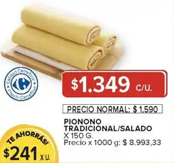 Carrefour Pionono tradicional/salado oferta