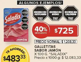 Carrefour Saladix galletitas sabor jamón oferta