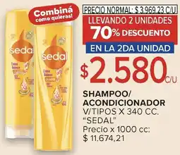 Carrefour Sedal shampoo/ acondicionador oferta