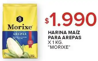 Carrefour Morixe harina maíz para arepas oferta