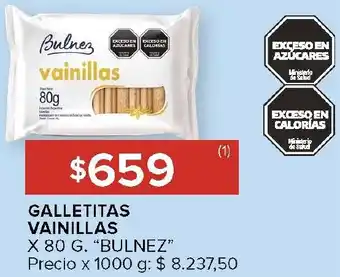 Carrefour Bulnez galletitas vainillas oferta