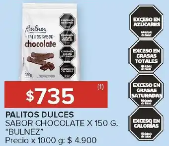 Carrefour Palitos dulces sabor chocolate oferta