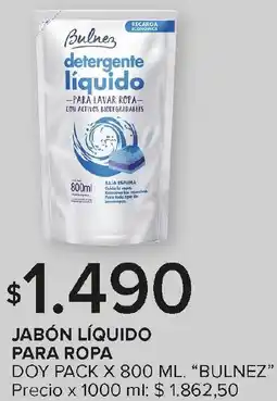 Carrefour Bulnez jabón líquido para ropa doy pack oferta