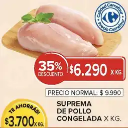 Carrefour Suprema de pollo congelada oferta