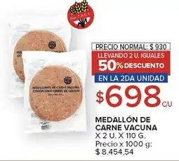 Carrefour Medallón de carne vacuna oferta